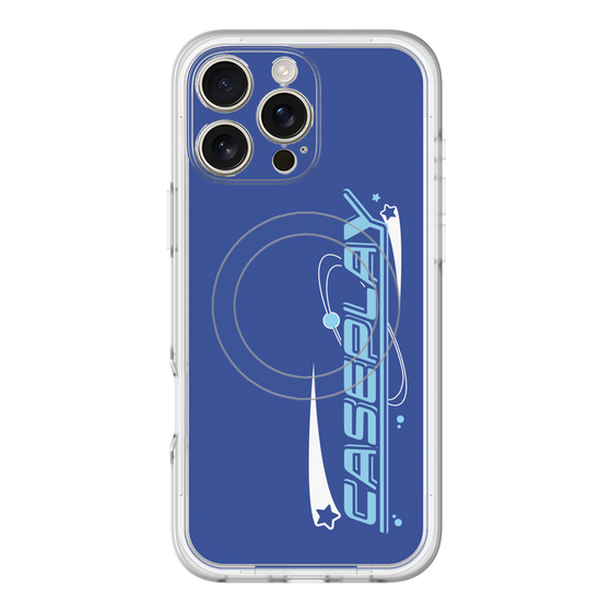 スリムプロテクションプレミアムケース with MagSafe［ オリジナル - Y2Kアレンジ - ブルー ］