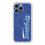 スリムプロテクションプレミアムケース with MagSafe［ オリジナル - Y2Kアレンジ - ブルー ］