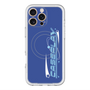 スリムプロテクションプレミアムケース with MagSafe［ オリジナル - Y2Kアレンジ - ブルー ］