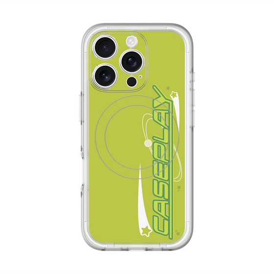 スリムプロテクションプレミアムケース with MagSafe［ オリジナル - Y2Kアレンジ - グリーン ］