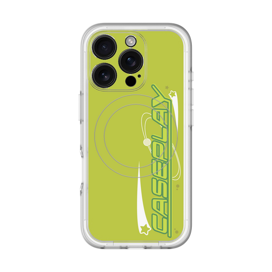 スリムプロテクションプレミアムケース with MagSafe［ オリジナル - Y2Kアレンジ - グリーン ］