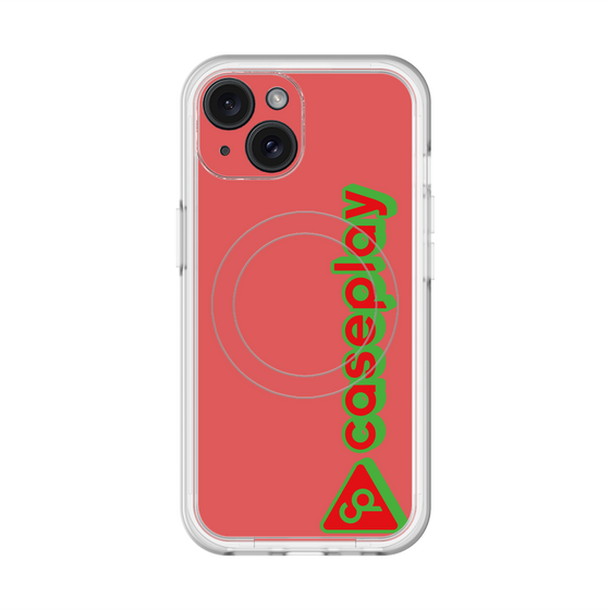 スリムプロテクションプレミアムケース with MagSafe［ オリジナル - CASEPLAYロゴタイプ - レッド ］