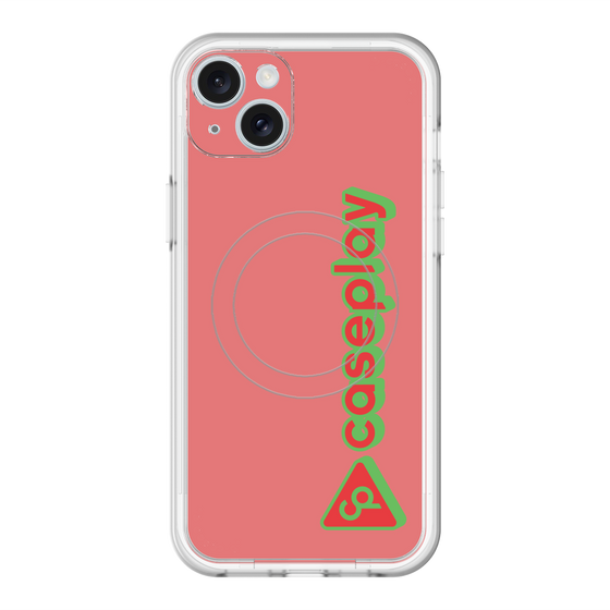 スリムプロテクションプレミアムケース with MagSafe［ オリジナル - CASEPLAYロゴタイプ - レッド ］