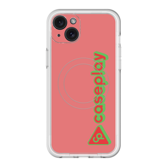 スリムプロテクションプレミアムケース with MagSafe［ オリジナル - CASEPLAYロゴタイプ - レッド ］
