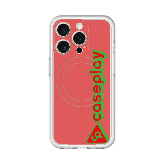 スリムプロテクションプレミアムケース with MagSafe［ オリジナル - CASEPLAYロゴタイプ - レッド ］