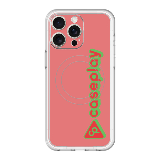 スリムプロテクションプレミアムケース with MagSafe［ オリジナル - CASEPLAYロゴタイプ - レッド ］