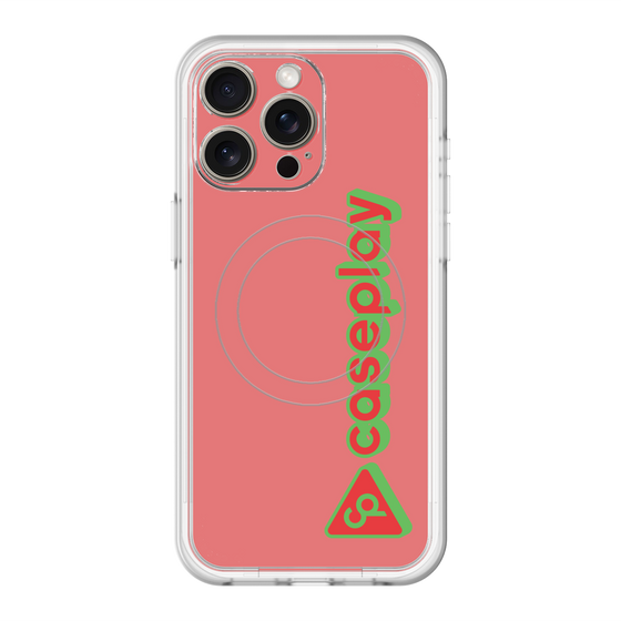 スリムプロテクションプレミアムケース with MagSafe［ オリジナル - CASEPLAYロゴタイプ - レッド ］