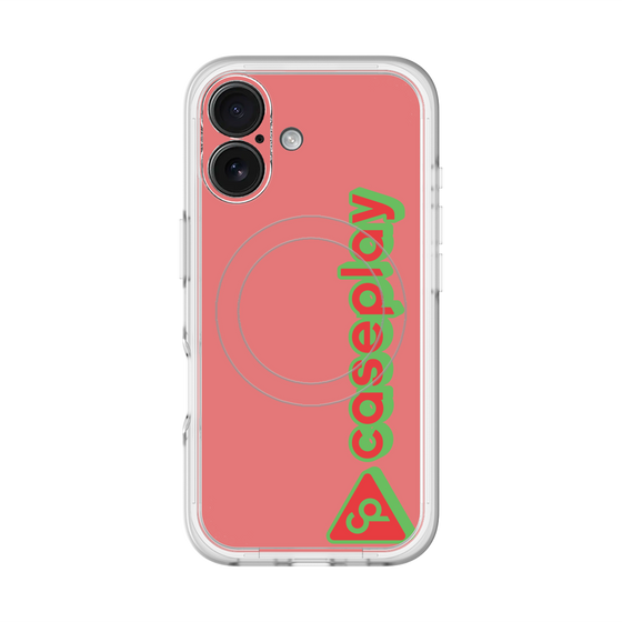 スリムプロテクションプレミアムケース with MagSafe［ オリジナル - CASEPLAYロゴタイプ - レッド ］