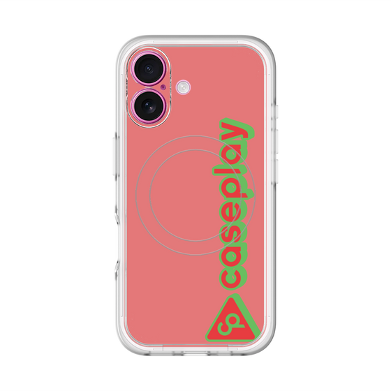 スリムプロテクションプレミアムケース with MagSafe［ オリジナル - CASEPLAYロゴタイプ - レッド ］