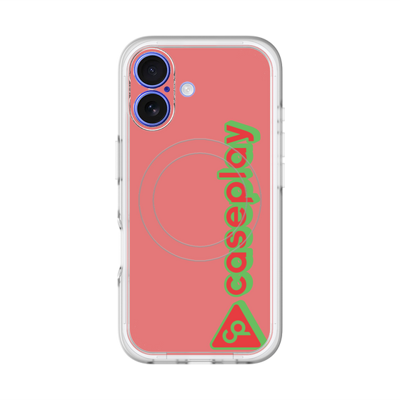 スリムプロテクションプレミアムケース with MagSafe［ オリジナル - CASEPLAYロゴタイプ - レッド ］
