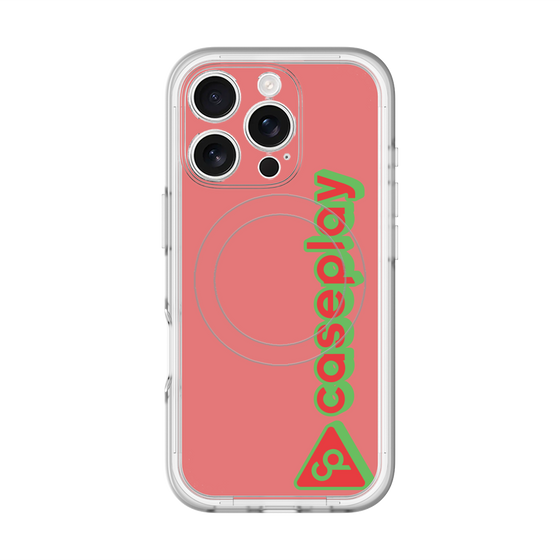 スリムプロテクションプレミアムケース with MagSafe［ オリジナル - CASEPLAYロゴタイプ - レッド ］