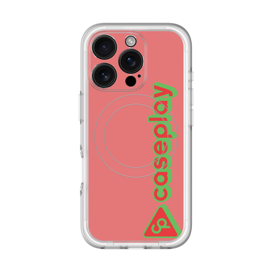 スリムプロテクションプレミアムケース with MagSafe［ オリジナル - CASEPLAYロゴタイプ - レッド ］