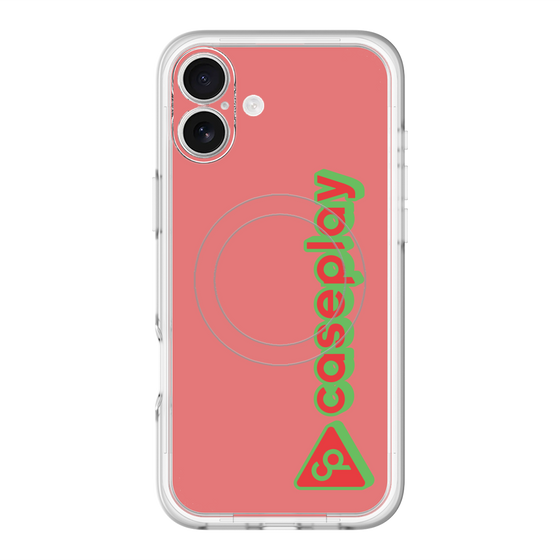スリムプロテクションプレミアムケース with MagSafe［ オリジナル - CASEPLAYロゴタイプ - レッド ］