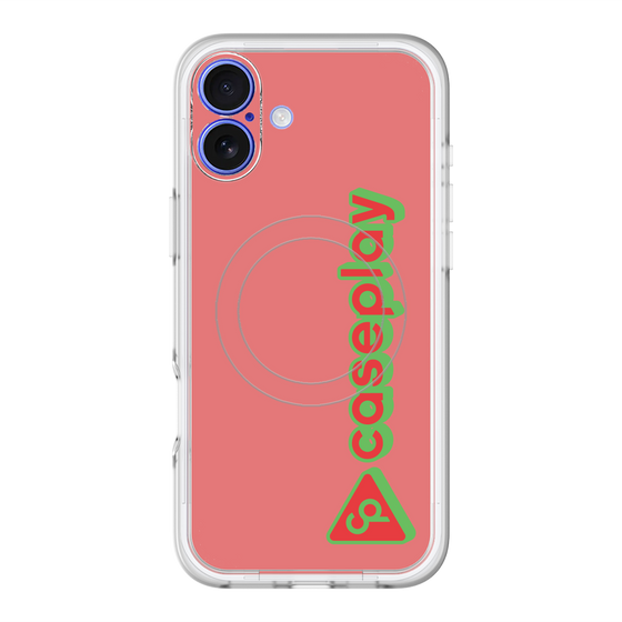 スリムプロテクションプレミアムケース with MagSafe［ オリジナル - CASEPLAYロゴタイプ - レッド ］