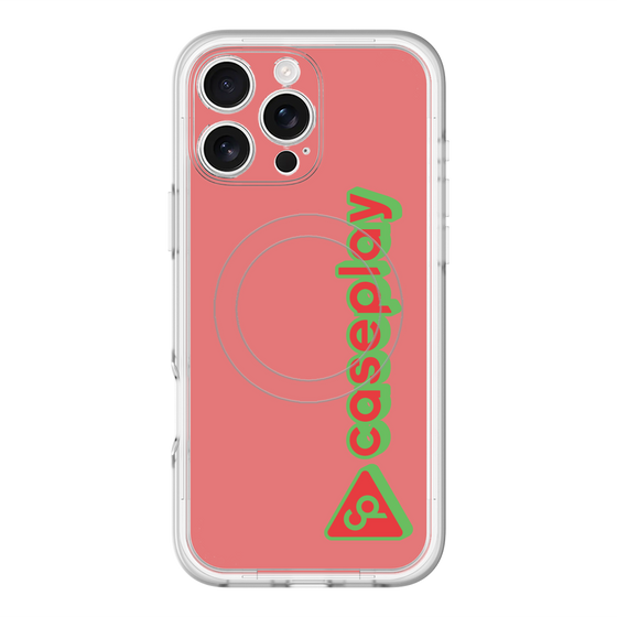スリムプロテクションプレミアムケース with MagSafe［ オリジナル - CASEPLAYロゴタイプ - レッド ］