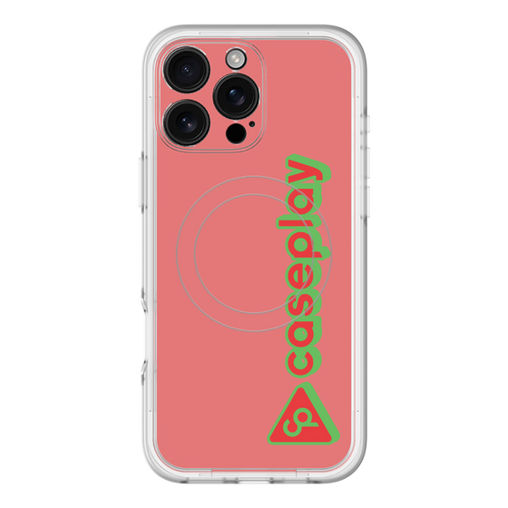 スリムプロテクションプレミアムケース with MagSafe［ オリジナル - CASEPLAYロゴタイプ - レッド ］