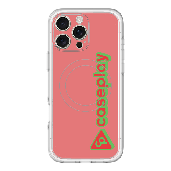 スリムプロテクションプレミアムケース with MagSafe［ オリジナル - CASEPLAYロゴタイプ - レッド ］