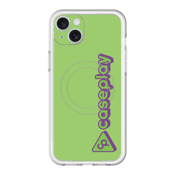 スリムプロテクションプレミアムケース with MagSafe［ オリジナル - CASEPLAYロゴタイプ - グリーン ］
