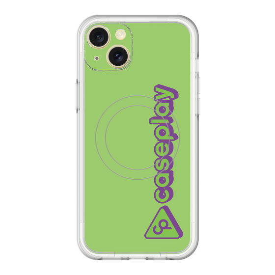 スリムプロテクションプレミアムケース with MagSafe［ オリジナル - CASEPLAYロゴタイプ - グリーン ］