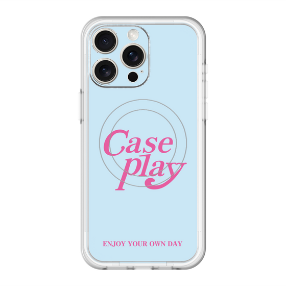 スリムプロテクションプレミアムケース with MagSafe［ オリジナル - ENJOY YOUR OWN DAY - ライトブルー ］