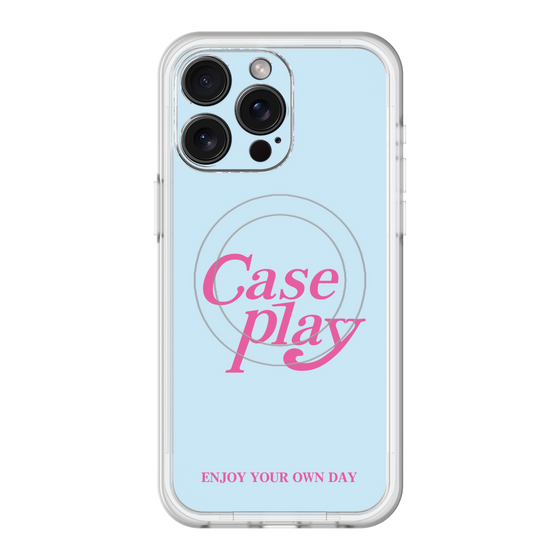 スリムプロテクションプレミアムケース with MagSafe［ オリジナル - ENJOY YOUR OWN DAY - ライトブルー ］