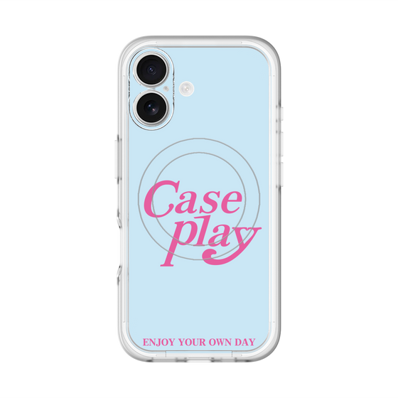 スリムプロテクションプレミアムケース with MagSafe［ オリジナル - ENJOY YOUR OWN DAY - ライトブルー ］