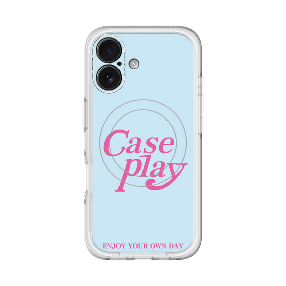 スリムプロテクションプレミアムケース with MagSafe［ オリジナル - ENJOY YOUR OWN DAY - ライトブルー ］