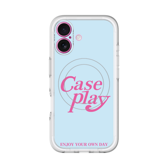 スリムプロテクションプレミアムケース with MagSafe［ オリジナル - ENJOY YOUR OWN DAY - ライトブルー ］
