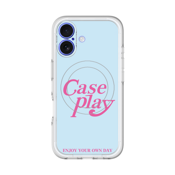スリムプロテクションプレミアムケース with MagSafe［ オリジナル - ENJOY YOUR OWN DAY - ライトブルー ］