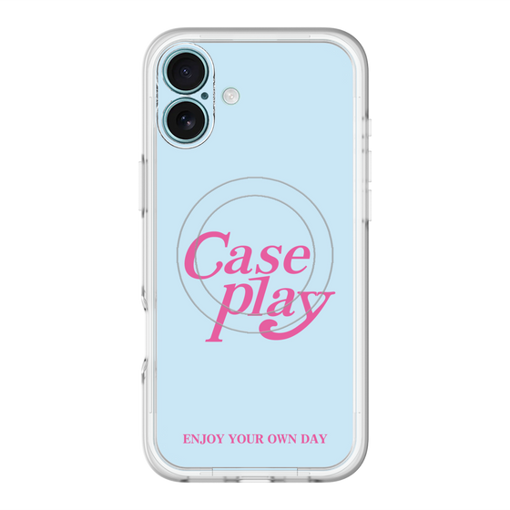 スリムプロテクションプレミアムケース with MagSafe［ オリジナル - ENJOY YOUR OWN DAY - ライトブルー ］