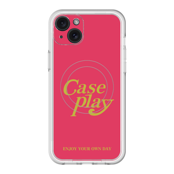 スリムプロテクションプレミアムケース with MagSafe［ オリジナル - ENJOY YOUR OWN DAY - レッド ］