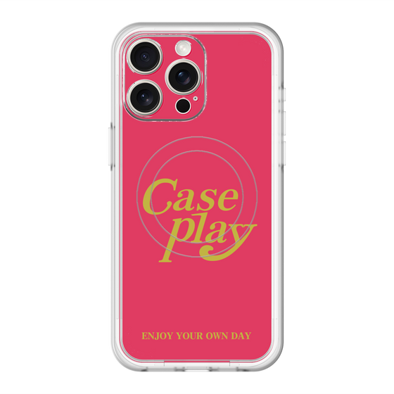 スリムプロテクションプレミアムケース with MagSafe［ オリジナル - ENJOY YOUR OWN DAY - レッド ］