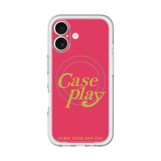 スリムプロテクションプレミアムケース with MagSafe［ オリジナル - ENJOY YOUR OWN DAY - レッド ］