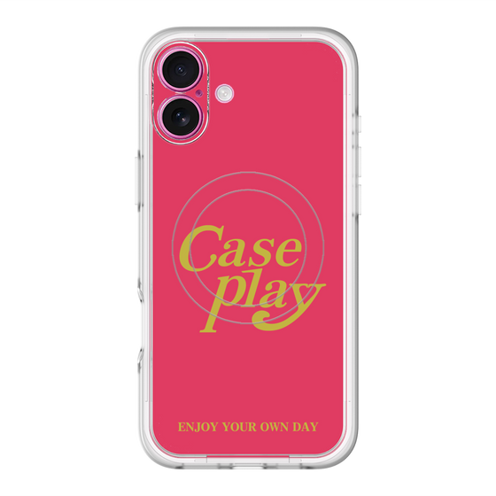 スリムプロテクションプレミアムケース with MagSafe［ オリジナル - ENJOY YOUR OWN DAY - レッド ］
