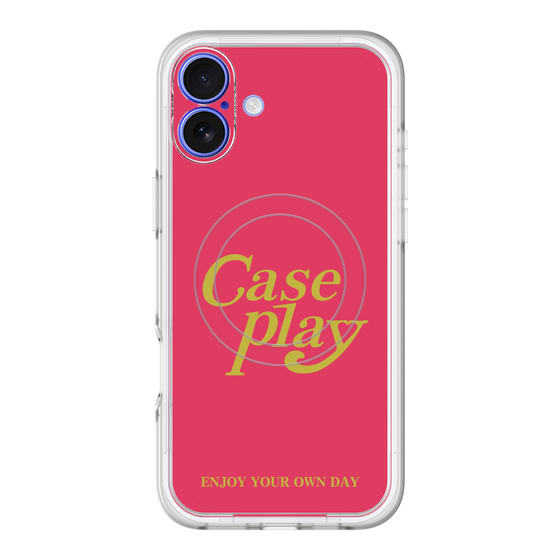 スリムプロテクションプレミアムケース with MagSafe［ オリジナル - ENJOY YOUR OWN DAY - レッド ］