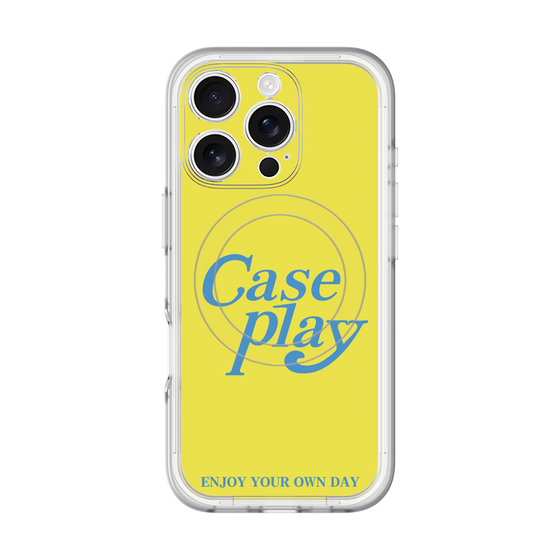 スリムプロテクションプレミアムケース with MagSafe［ オリジナル - ENJOY YOUR OWN DAY - イエロー ］