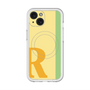 スリムプロテクションプレミアムケース with MagSafe［ オリジナル - initial color line - R yellow ］