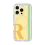 スリムプロテクションプレミアムケース with MagSafe［ オリジナル - initial color line - R yellow ］