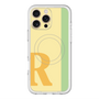 スリムプロテクションプレミアムケース with MagSafe［ オリジナル - initial color line - R yellow ］