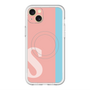 スリムプロテクションプレミアムケース with MagSafe［ オリジナル - initial color line - S pink ］