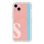 スリムプロテクションプレミアムケース with MagSafe［ オリジナル - initial color line - S pink ］