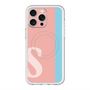 スリムプロテクションプレミアムケース with MagSafe［ オリジナル - initial color line - S pink ］