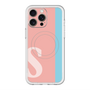 スリムプロテクションプレミアムケース with MagSafe［ オリジナル - initial color line - S pink ］
