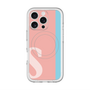 スリムプロテクションプレミアムケース with MagSafe［ オリジナル - initial color line - S pink ］