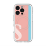 スリムプロテクションプレミアムケース with MagSafe［ オリジナル - initial color line - S pink ］