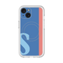 スリムプロテクションプレミアムケース with MagSafe［ オリジナル - initial color line - S blue ］