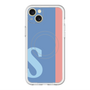 スリムプロテクションプレミアムケース with MagSafe［ オリジナル - initial color line - S blue ］