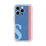 スリムプロテクションプレミアムケース with MagSafe［ オリジナル - initial color line - S blue ］