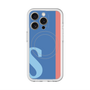 スリムプロテクションプレミアムケース with MagSafe［ オリジナル - initial color line - S blue ］