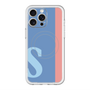 スリムプロテクションプレミアムケース with MagSafe［ オリジナル - initial color line - S blue ］